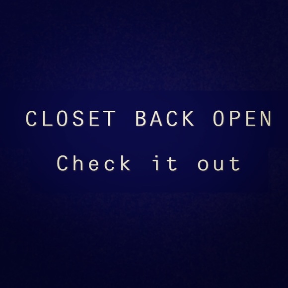 My closet is finally reopened! - Picture 1 of 1